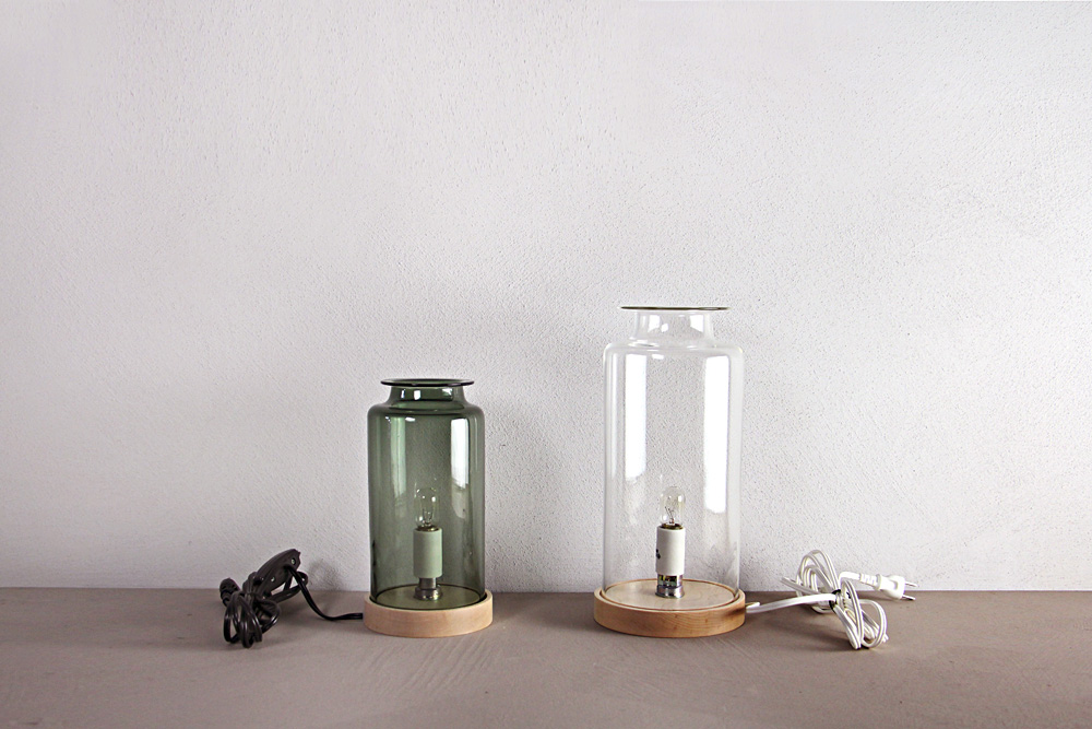 qualia-glassworks/クオリアグラスワークス/Table Light/テーブルライト/卓上ランプ/ガラスランプ/作家/岐阜