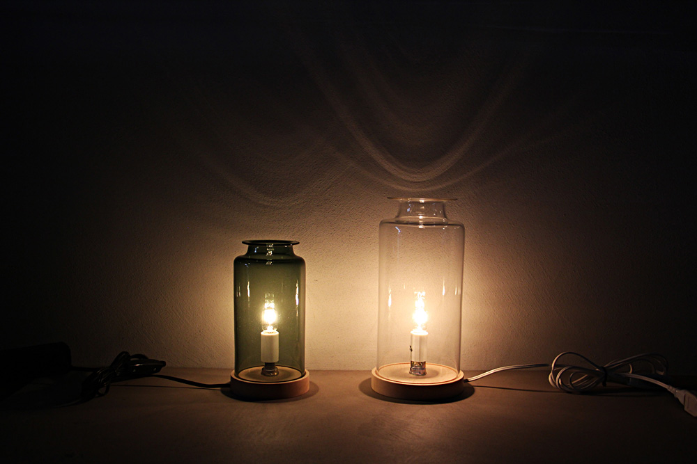 qualia-glassworks/クオリアグラスワークス/Table Light/テーブルライト/卓上ランプ/ガラスランプ/作家/岐阜