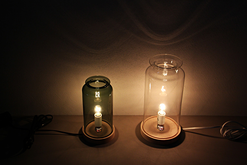 qualia-glassworks/クオリアグラスワークス/Table Light/テーブルライト/卓上ランプ/ガラスランプ/作家/岐阜
