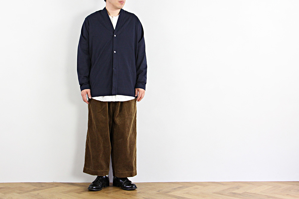FIRMUM/フィルマム/コットン 8ウェル へヴィーコーデュロイワイドパンツ/XS/ユニセックス/カーキブラウン/A9-FR105PF