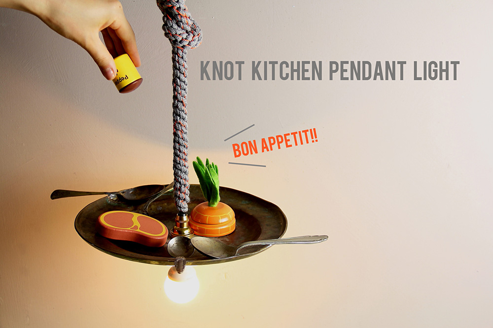 TRICOTÉ×testis / Knot kitchen pendant light