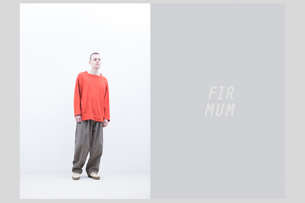 FIRMUM/フィルマム/反応中白先染め 天竺 長袖カットソー/XS/M/ユニセックス/A8-FR062TF