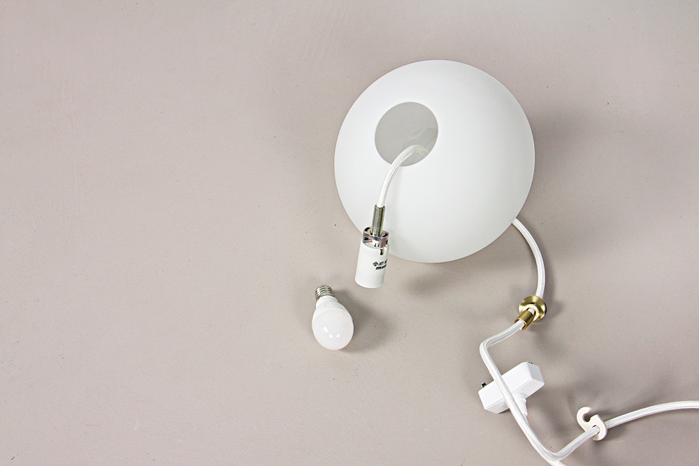 qualia-glassworks/クオリアグラスワークス/glass pendant-light circle whiteガラスペンダントライト/林亜希子/作家/岐阜