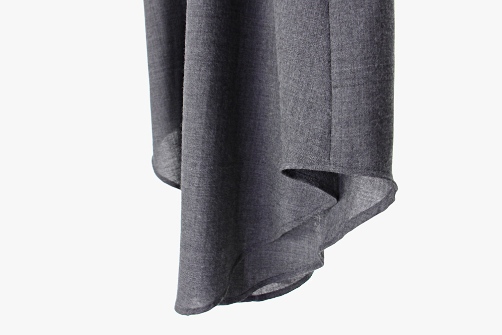 NO CONTROL AIR/ノーコントロールエアー/Super 120´s ウール プレーンガーゼ シャツワンピース/20SS/38/レディース/ダークグレートップ/ネイビー/A0-NC063OP