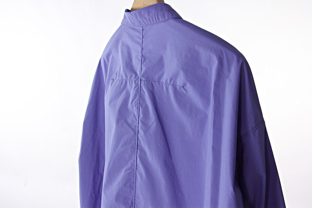 NO CONTROL AIR/ノーコントロールエアー/TC タイプライター長袖シャツ/19-20AW/XS/M/ユニセックス/エクリュベージュ/ヒヤシンスブルー/A9-NC016SF