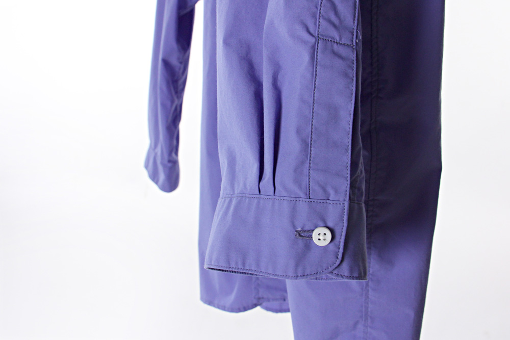 NO CONTROL AIR/ノーコントロールエアー/TC タイプライター長袖シャツ/19-20AW/XS/M/ユニセックス/エクリュベージュ/ヒヤシンスブルー/A9-NC016SF