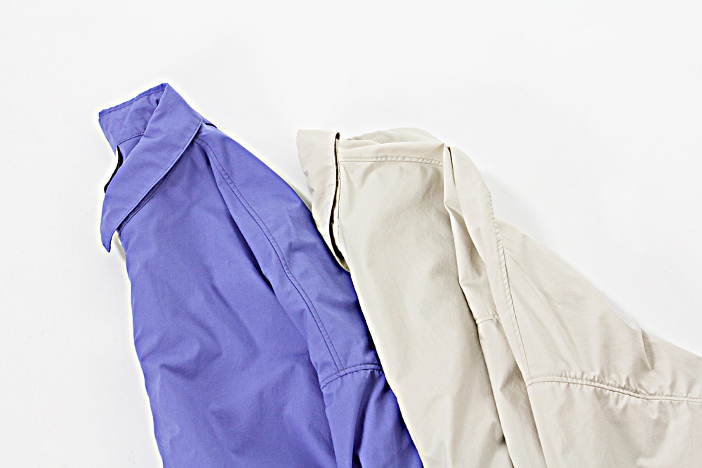 NO CONTROL AIR/ノーコントロールエアー/TC タイプライター長袖シャツ/19-20AW/XS/M/ユニセックス/エクリュベージュ/ヒヤシンスブルー/A9-NC016SF