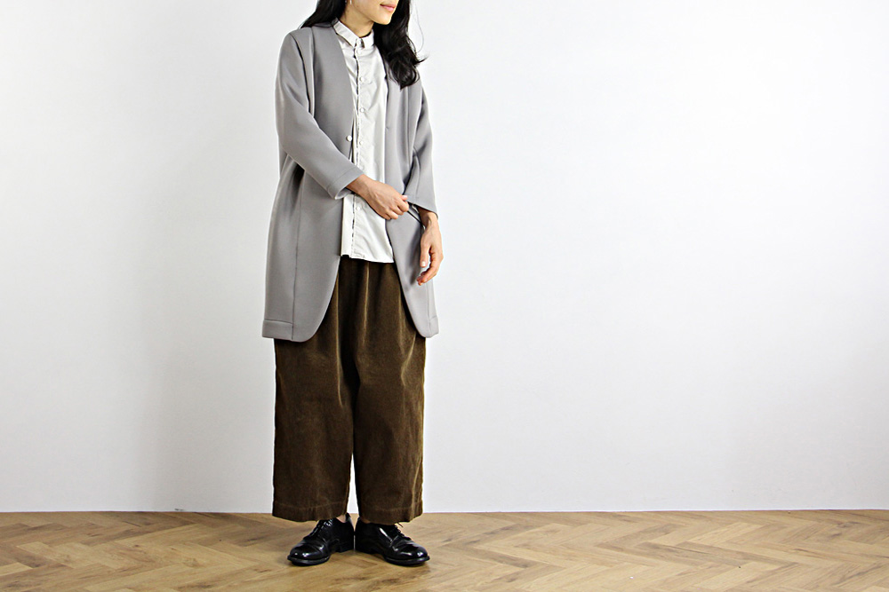 NO CONTROL AIR/ノーコントロールエアー/TC タイプライター長袖シャツ/19-20AW/XS/M/ユニセックス/エクリュベージュ/ヒヤシンスブルー/A9-NC016SF