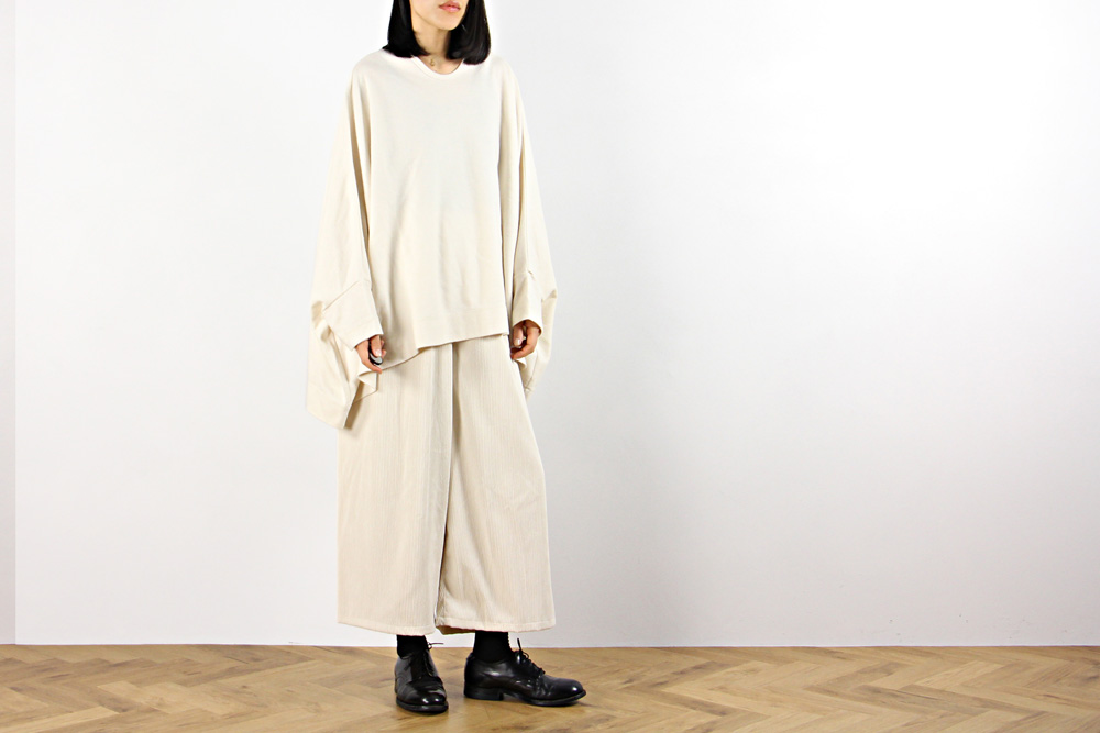 NO CONTROL AIR/ノーコントロールエアー/ポリエステル コーデュロイ ワイドパンツ/20-21AW/XS/ユニセックス/ナチュラル/マロン/A0-NC113PF