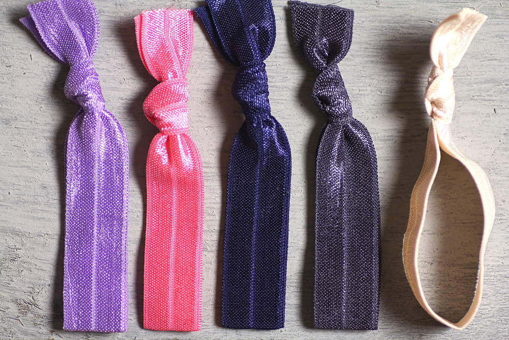 solid color hair ties
