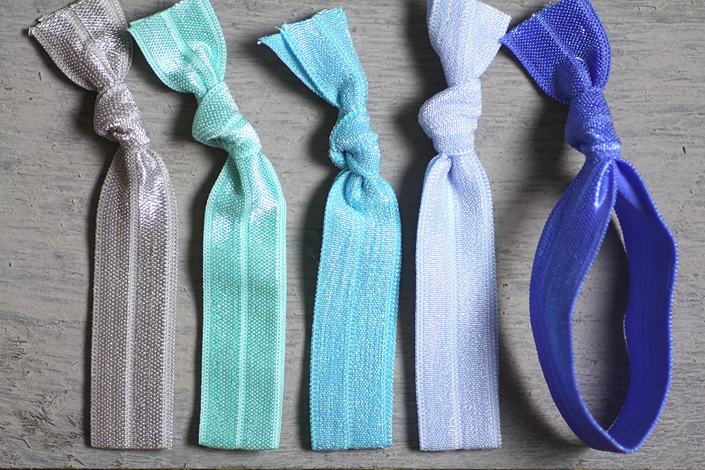 solid color hair ties