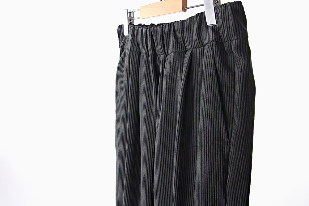 NO CONTROL AIR/ノーコントロールエアー/ポリエステル コーデュロイ パンツ/20-21AW/M/ユニセックス/ブラック/A0-NC112PF