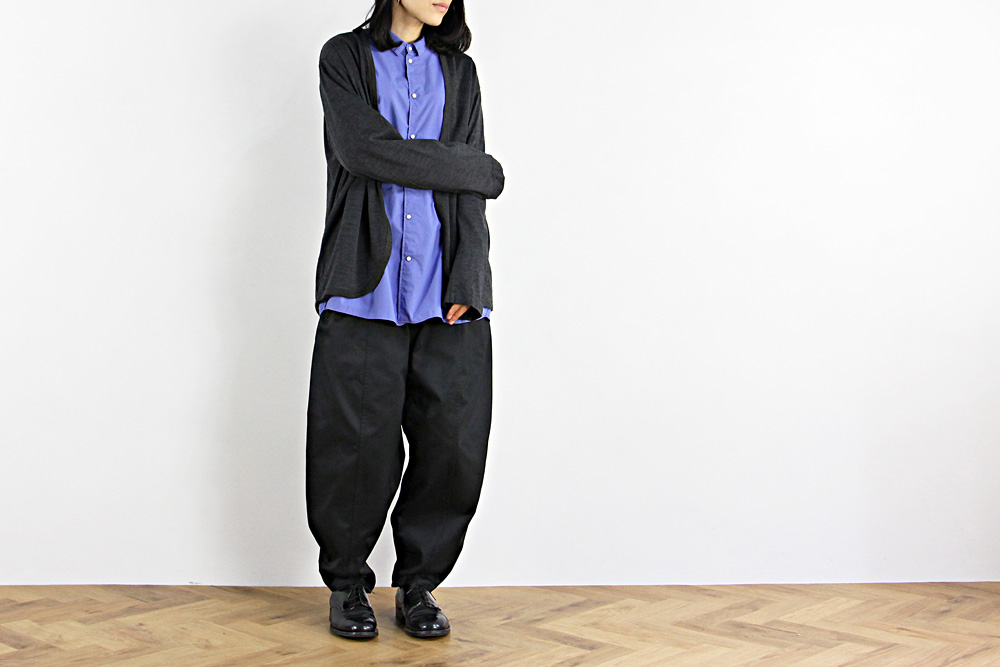 NO CONTROL AIR/ノーコントロールエアー/Super 120´s 天竺カーディガン/19-20AW/XS/M/ユニセックス/バーントオレンジ/ダークグレー/ネイビー/A9-NC135TD