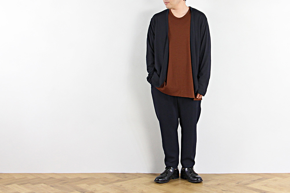 NO CONTROL AIR/ノーコントロールエアー/Super 120´s 天竺セーター/19-20AW/M/ユニセックス/バーントオレンジ/A9-NC133TF