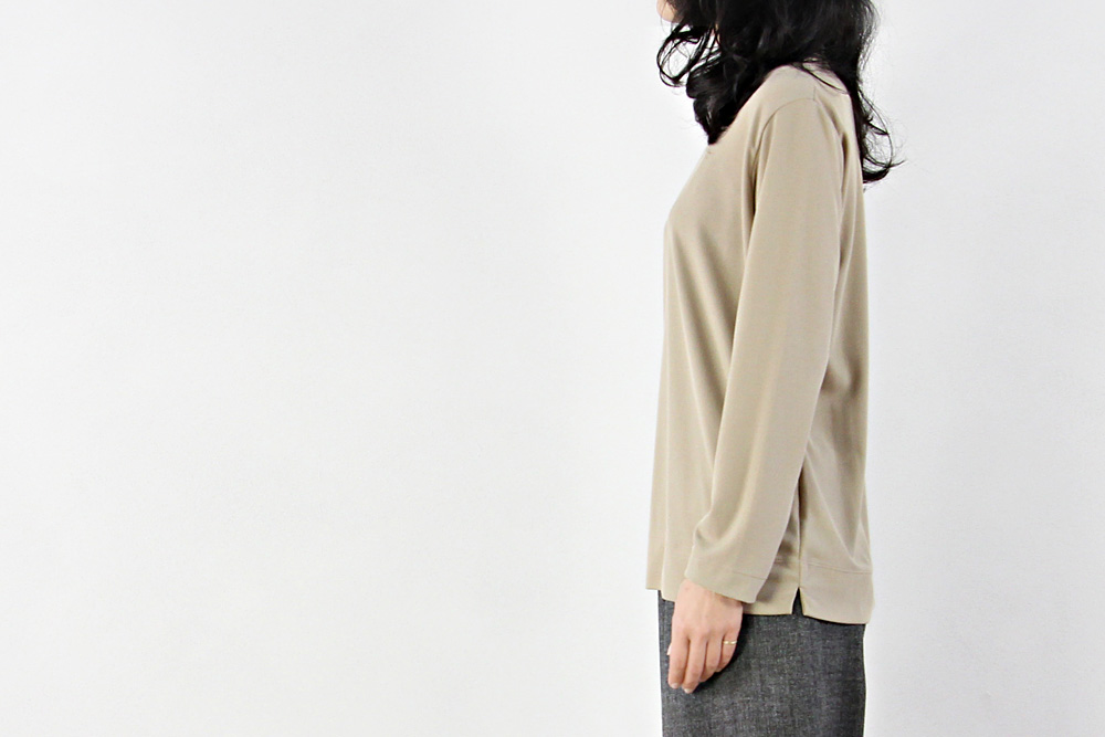 NO CONTROL AIR/ノーコントロールエアー/トリアセテート ソフトダンボールニット タートルネックカットソー/2018aw/XS/ユニセックス/2色