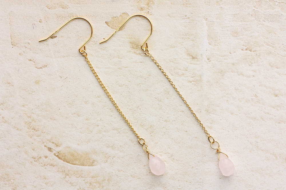 ドロップカットフックピアス